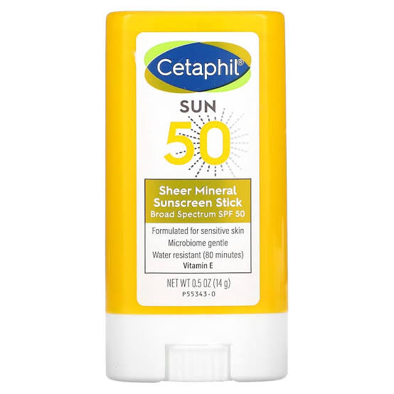 PROTECTOR SOLAR EN STICK SPF50 CON VITAMINA E - RESISTENTE AL AGUA - CETAPHIL